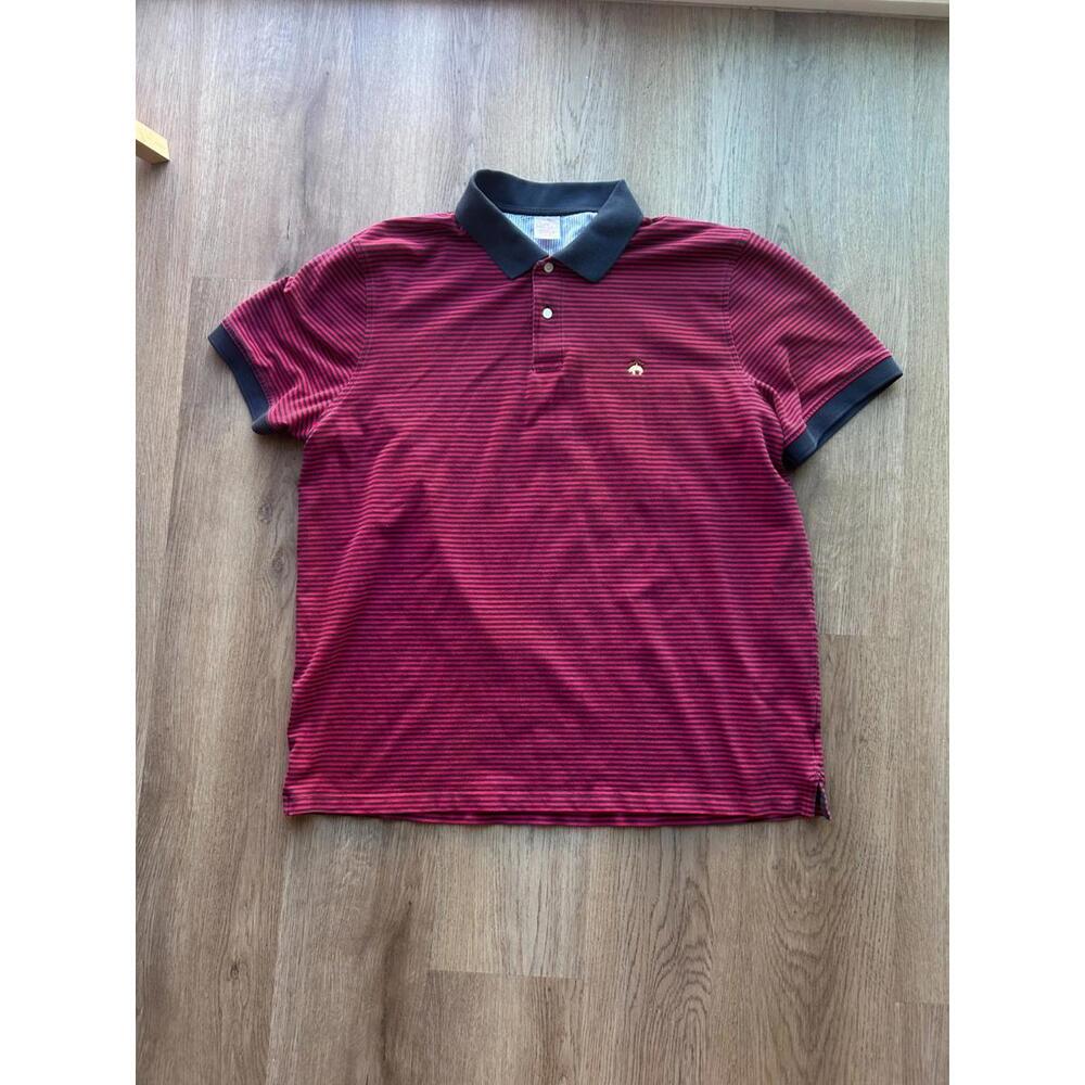 Brooks Brothers Supima Cotton Original Fit Short Sleeve Polo Shirt Red Men's 2XL